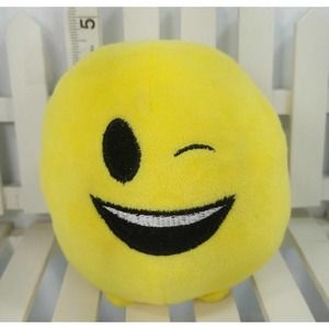 imoji 5" Emoji Wink Smiling Face Plush